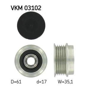 Alternator Freewheel Clutch Pulley SKF for A4 Passat A6 VKM 03102 Top Quality - Picture 1 of 6