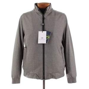 Di Bello NWT Wool / Cashmere Green Storm System Jacket Size 54 (XL US) In Gray - Picture 1 of 16