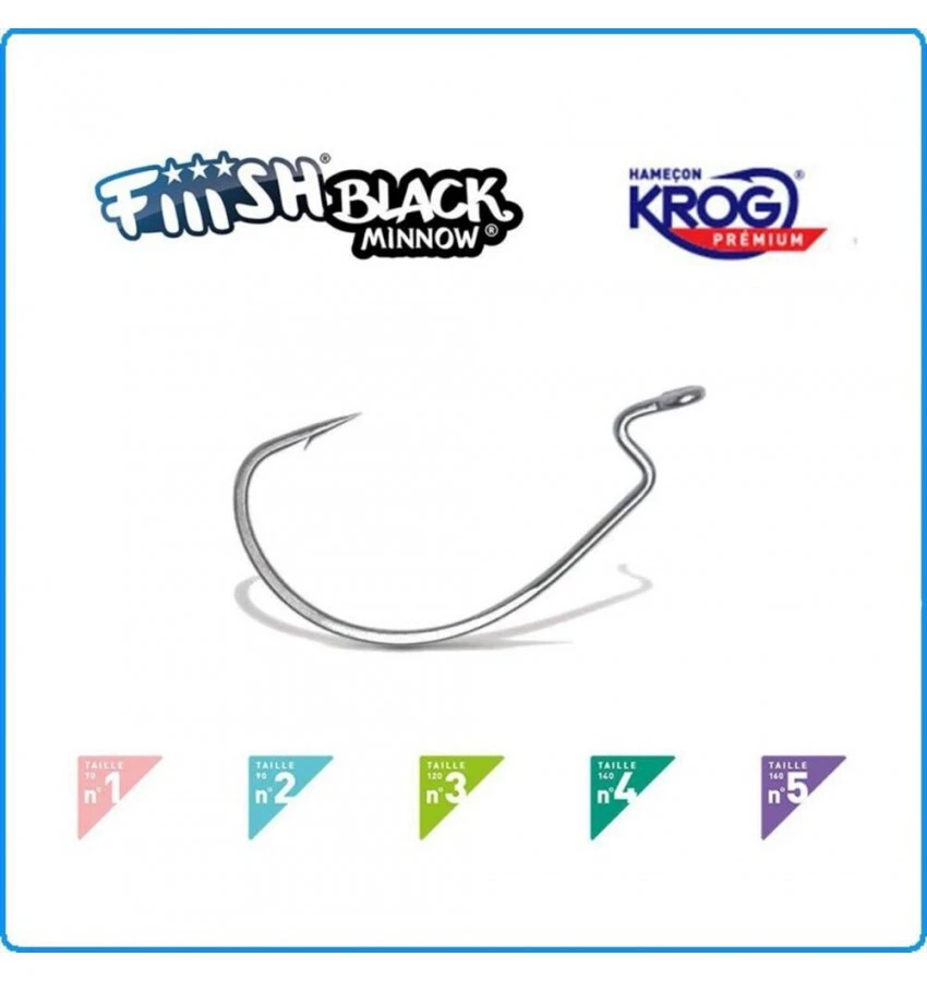AMI FIIISH BLACK MINNOW KROG VMC TUTTE LE TAGLIE SPINNING - Immagine 1 di 1