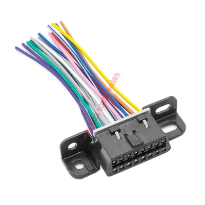 PROSCAN AUTOMOTIVE OBD2 Under Dash Mount Socket Plug Connector 16 pin Female Open Prewired OBD UK