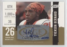 2008 SAGE Hit Auto Gold /250 Yvenson Bernard #A26 Rookie Auto RC
