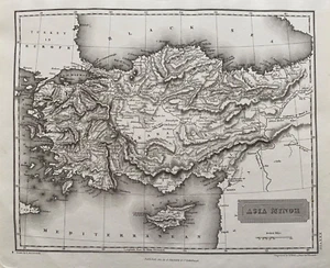 1817 Antique Map; Asia Minor / Turkey in Asia by Aaron Arrowsmith - Picture 1 of 4