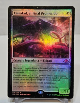 SPANISH Emrakul, the Promised End PreRelease Foil Promo MTG 6786 - Image 1 of 4