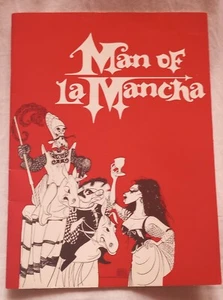 Man Of La Mancha Theater Play Program 1977 Vintage Cervantes Richard Kiley - Imagen 1 de 12