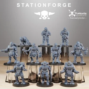 Scavenger Cyborgs (10) - Forge Station - Wargaming Robot Cults Mech Tabletop - Picture 1 of 7