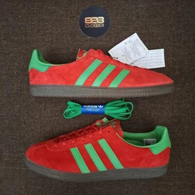 Adidas Originales ATHEN OG Rojo/Verde Entrenadores Zapato GY4306 Todas las Tallas Raro