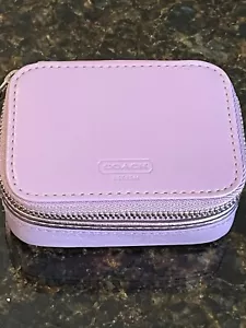 COACH Triple Pill Case Pale Purple with Metallic Trim VERY RARE NWOT - Picture 1 of 5