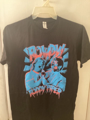 Pro Wrestling Crate They Live Rowdy Roddy Piper Black Tee Free Shipping Cover