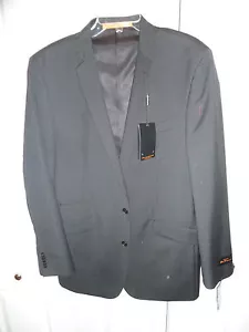 NEW $600 BEN SHERMAN Jacket 44 L Long charcoal dark grey 100% wool SLIM fit - Picture 1 of 8