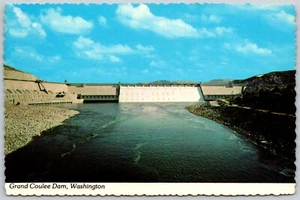 Postcard Washington Grand Coulee Dam WA Columbia River - Picture 1 of 2