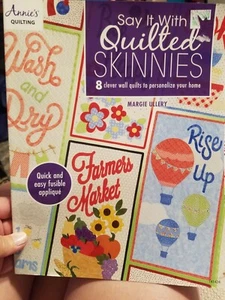 Annie's Quilting  Say It With Quilted  Skinnies 8 Clever Wall Quilts  - Picture 1 of 7