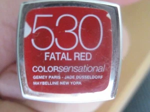 MAYBELLINE COLOR SENSATIONAL LIPPENSTIFT NR. 530 TÖDLICH ROT NEU TOLLE FARBE - Bild 1 von 3