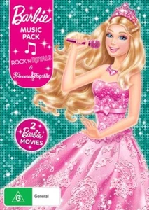 Barbie In Rock 'n Royals / Barbie The Princess and The Popstar DVD: NUEVO - Imagen 1 de 1
