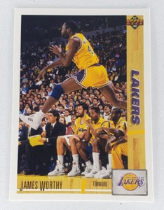 1991-92 Upper Deck Basketball James Worthy #146 Los Angeles Lakers NBA HOF - Picture 1 of 2