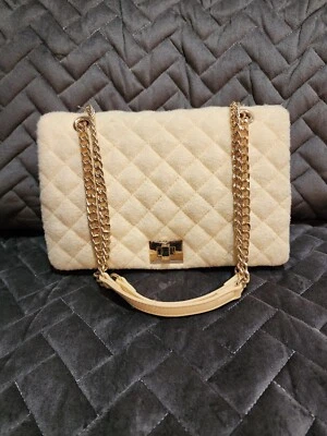 Bolso Bandolera Convertible INC Ajae Suave Acolchado Terry -AMARILLO/MANTEQUILLA Foto 1 de 4