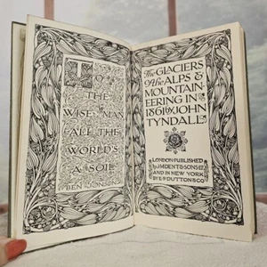 Glaciers or the Alps and Mountaineering In 1816 Antiquarian Edwardian Book - Picture 1 of 8