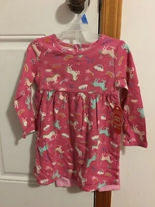 NEW INFANT GIRL'S SIZE 24 MONTHS WONDER NATION KNIT DRESS AND LEGGING OUTFIT - Picture 1 of 6