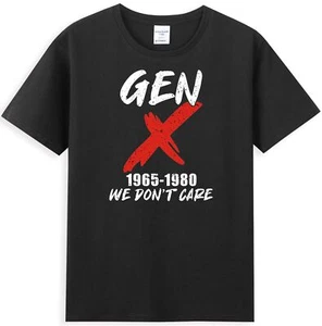 Camiseta para hombre Generation X 1965-1980 We Don't Care Funny Gen X Sarcastic Saying - Imagen 1 de 5