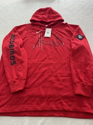 圣路易斯红雀队耐克美国职棒大联盟连帽运动衫 XXL — 第 1/4 张图片