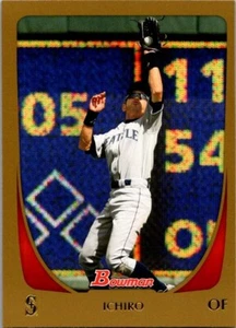 2011 Bowman Baseball Ichiro Suzuki #153 gold border - Picture 1 of 2