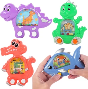 4 Pcs Animals Dinosaur Handheld Water Toss Ring Game Retro Pastime for Kids Adul - Picture 1 of 12