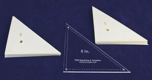 Mylar 5" Right Triangle- 51 Piece Set - Quilting / Sewing Templates - - Picture 1 of 2