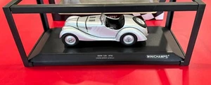 MINICHAMPS. BMW 328 - 1936 SILVER. 1/18 SCALE. - Picture 1 of 10