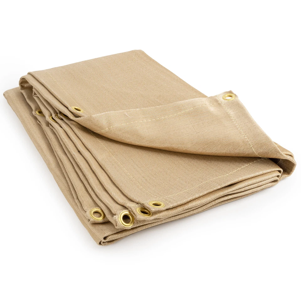 Manta de soldadura de fibra de vidrio, 4 x 6 pies/6 x 8 pies manta de aislamiento ignífugo Foto 1 de 4