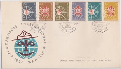Cover Indonesia, 1959. Manila. 10th World Scout Jamboree, Makiling National Park - Image 1 of 3