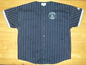 Los Angeles LA Dodgers Starter Blue Pinstripe Team Jersey Vintage 90s READ SIZE - Picture 1 of 9