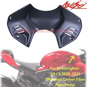 For Ducati Streetfighter V4 2020-2022 Carbon Fiber Front Tank Airbox Panel Cover - Picture 1 of 9