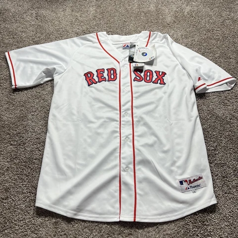 #19 Boston Red Sox Majestic Jersey Size 54 Cool Base Brand NWT Beckett Cover