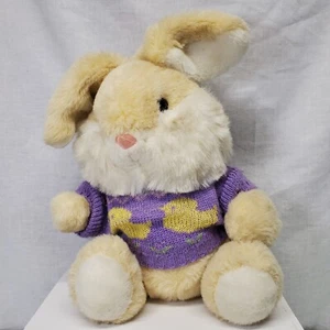 Vintage Fairview KMart Easter Bunny Plush Sweater Rabbit 12” 80s Chicks Spring - Picture 1 of 8