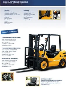 Brand New 3 Ton Diesel Forklift 3 Stage Container Mast Auto and Sideshifter - Picture 1 of 1