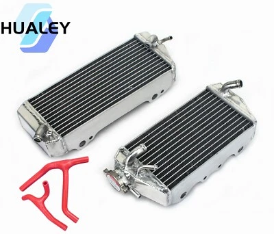 Radiador de aluminio + manguera roja para Kawasaki KX450F 2006 2007 2008 2006-2008 Foto 1 de 4