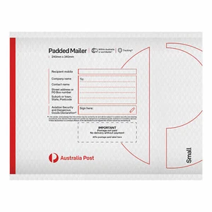20 Australia Post Padded Mailers - PM3 – 240mm x 340mm Small Shipping Bags - Picture 1 of 1
