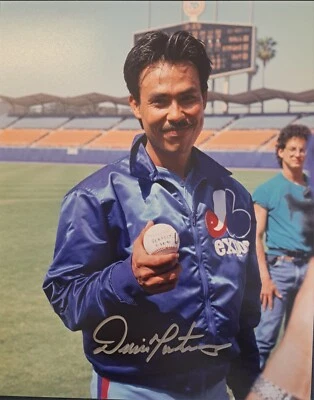 Dennis Martinez Montreal Expos Signed 8x10 Perfect Game Pic Autograph Photo - Image 1 of 3