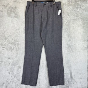 Old Navy Hose Herren groß grau Salt & Pepper gerade Passform Anzughose Büro - Bild 1 von 12