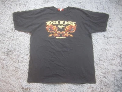 Hard Rock Cafe Shirt Mens X-Large Black Rock N Roll Hollywood Dragon Graphic Tee - Image 1 of 4