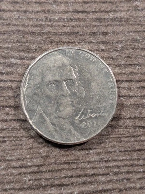 2016-P Jefferson Nickel Struck Through Grease Error - Image 1 of 2