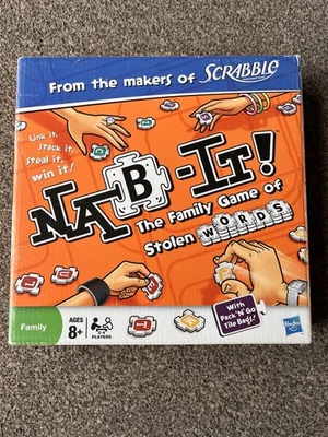 Hasbro NAB-IT Family Board Game Scrabble Alternative Complete Set Brand New - Image 1 of 4
