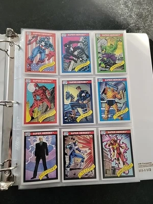 1990 Universo Marvel Série 1 Completo 162 Conjunto de Cartas Base - Imagem 1 de 4