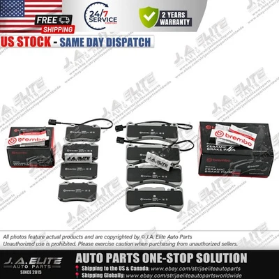 Kit de pastillas de freno delanteras y traseras Brembo originales para Maserati Quattroporte GT GC 4,7 L Foto 1 de 4