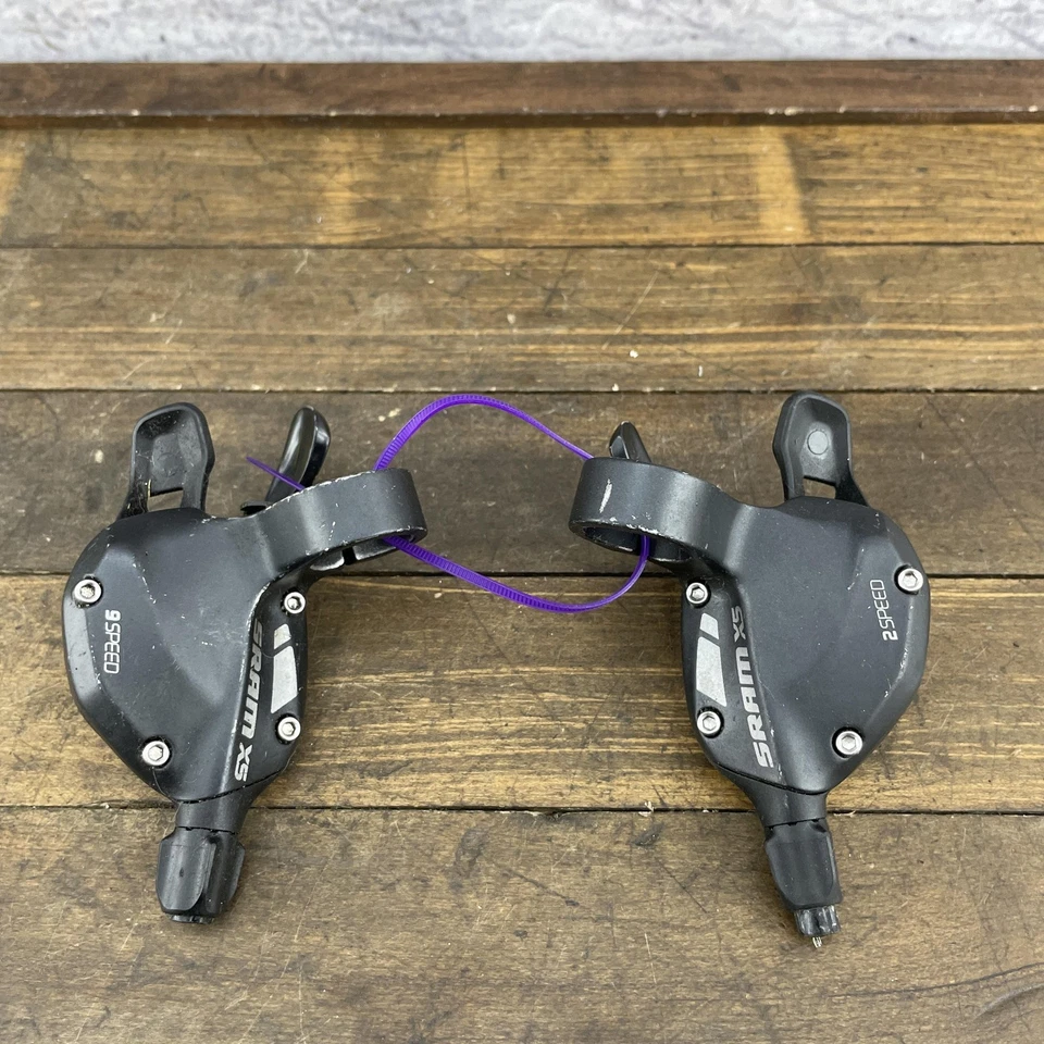 Комплект переключателей передач SRAM X5 9-скоростная 2-скоростная пара рычагов спускового механизма горного велосипеда двойные - Изображение 1 из 4
