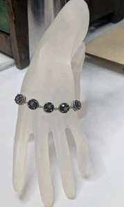 Brazilian Smoky Quartz Bracelet | Sterling Silver | 7.5” | - Picture 1 of 6