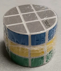 Cubo de barril de cilindro sellado de 3 capas 3x3x3 rojo amarillo verde azul gris también conocido como Rubik's - Imagen 1 de 3