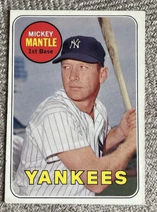 1969 Topps - Mickey Mantle #500 Last Name in Yellow - Bild 1 von 2