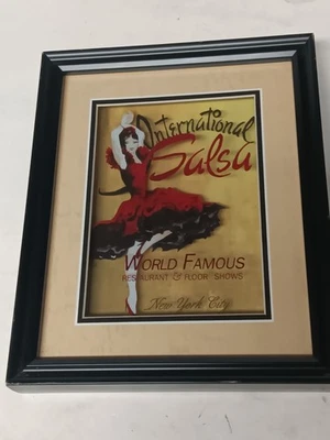 International Salsa World Famous New York City NYC Framed Wall Art Picture - Image 1 of 4