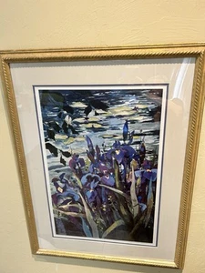 Susan Pennewell Ellis Wild Iris Signed & Numbered Lithograph 45/350 - Picture 1 of 13