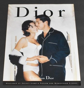 1995 Stampa Pubblicità Sexy Moda Gambe Lunghe Lady Bruna Lingerie Christian Dior Art T - Foto 1 di 1